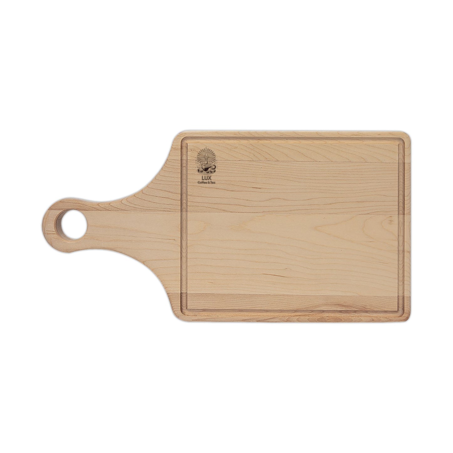 LUX Coffee & Tea Engraved Wooden Cutting Board
