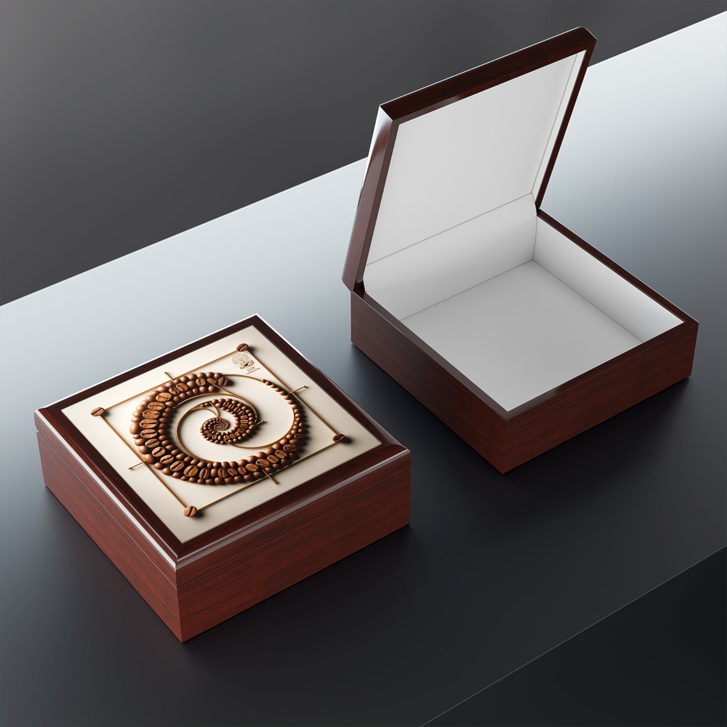 Lux Coffee & Tea Storage Wooden Box