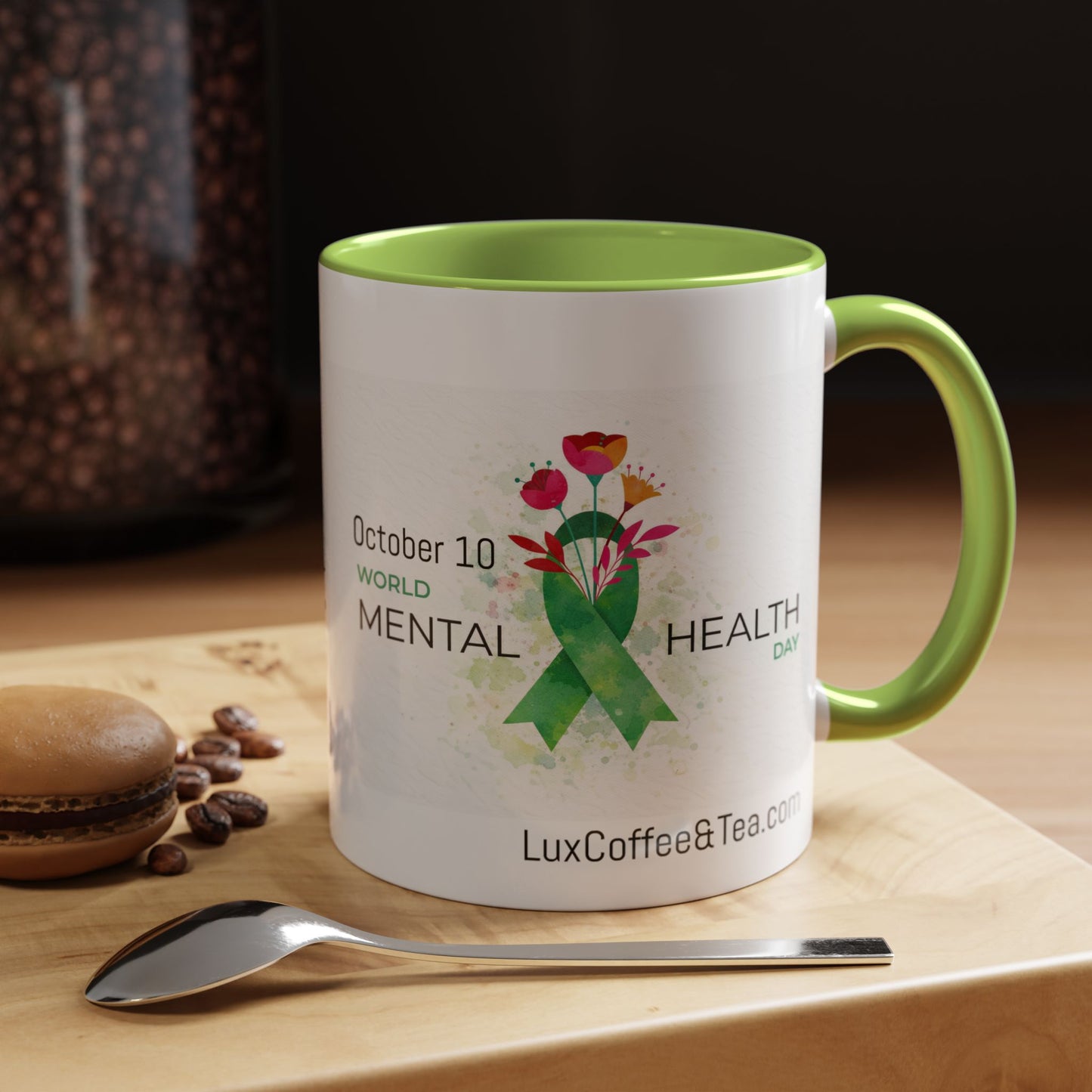 LUX Coffee and Tea World Mental Health Day (October 10) Accent Mug  (11oz)