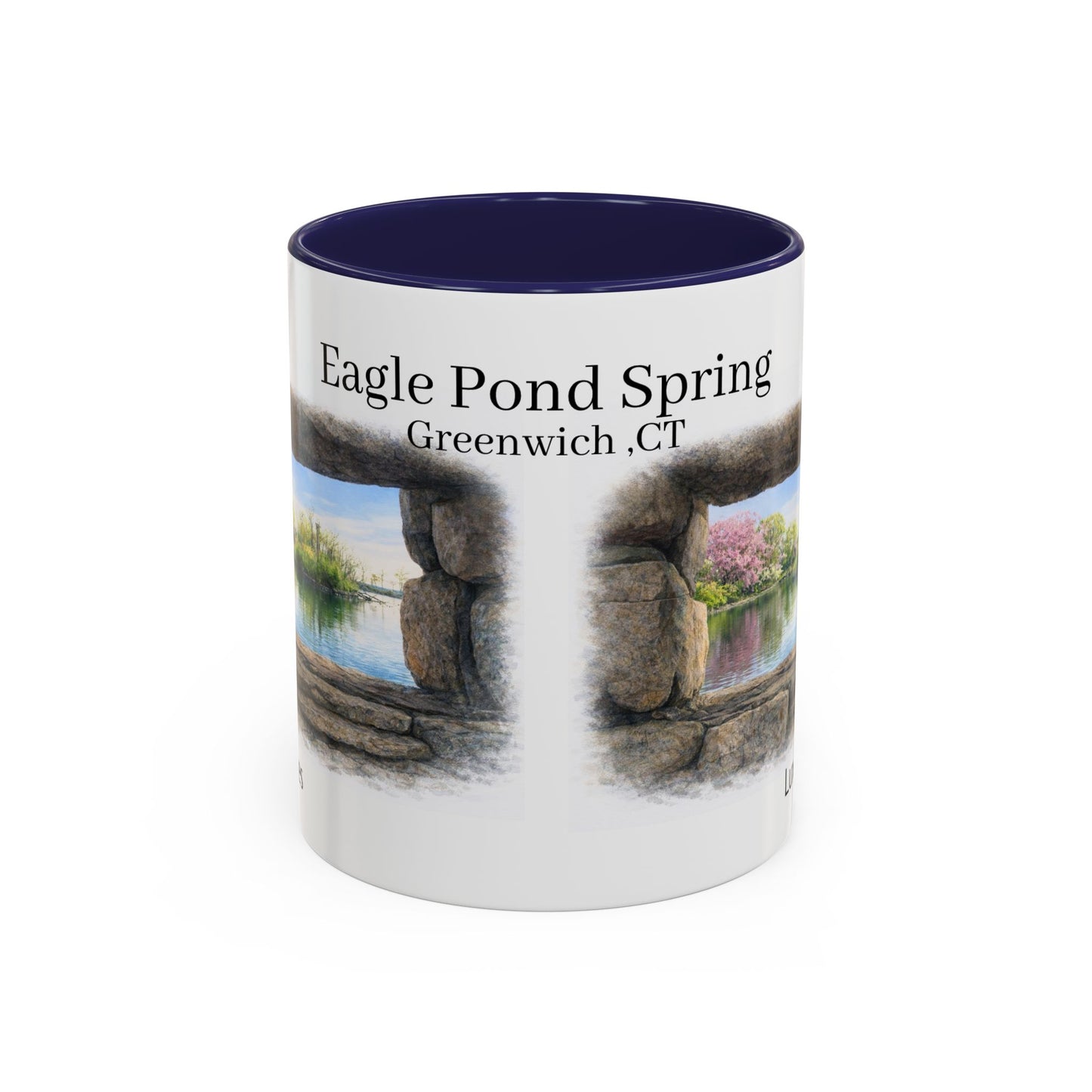 LUX Coffee and Tea Shorelines Eagle Pond Spring  Accent Mug  (11oz /15oz)