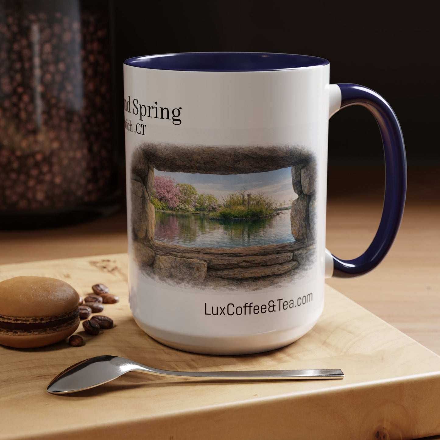 LUX Coffee and Tea Shorelines Eagle Pond Spring  Accent Mug  (11oz /15oz)