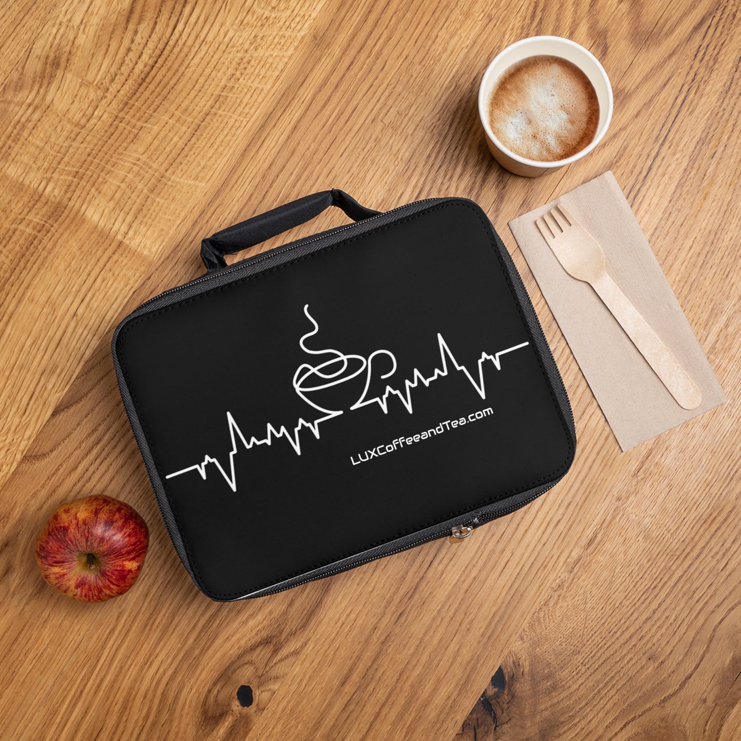 Lux Coffee & Tea - "Coffee Heartbeat" Lunch Bag