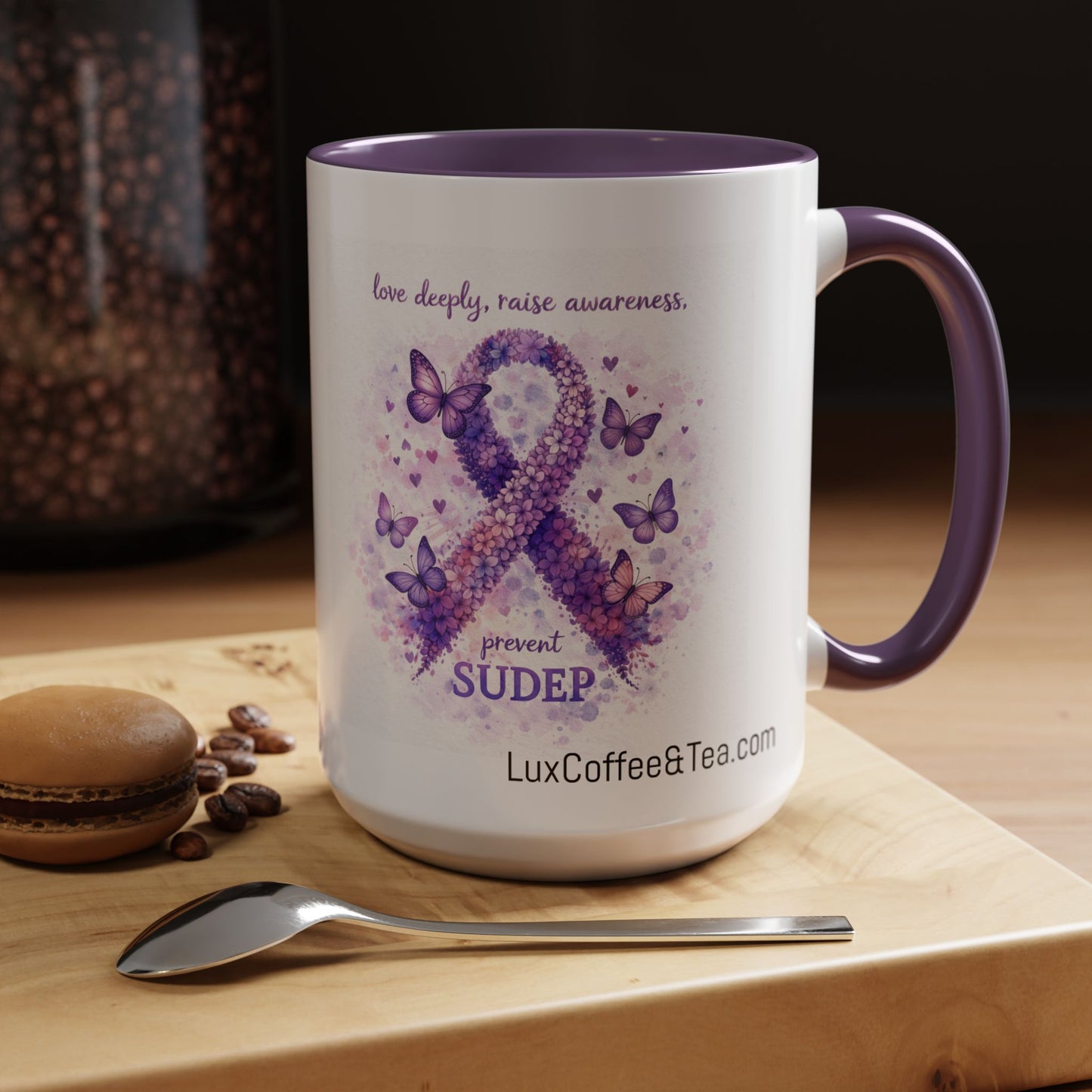 LUX Coffee and Tea Prevent SUDEP Awareness Accent Mug  (11/15oz)