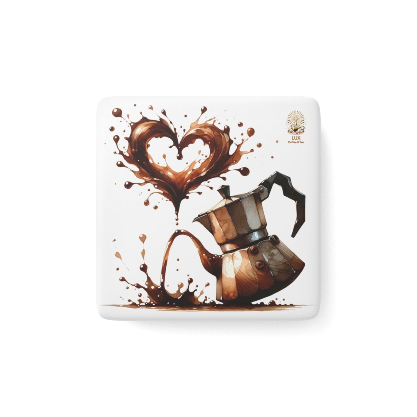 Lux Coffee & Tea Collection Porcelain Magnet - "Cafecito"