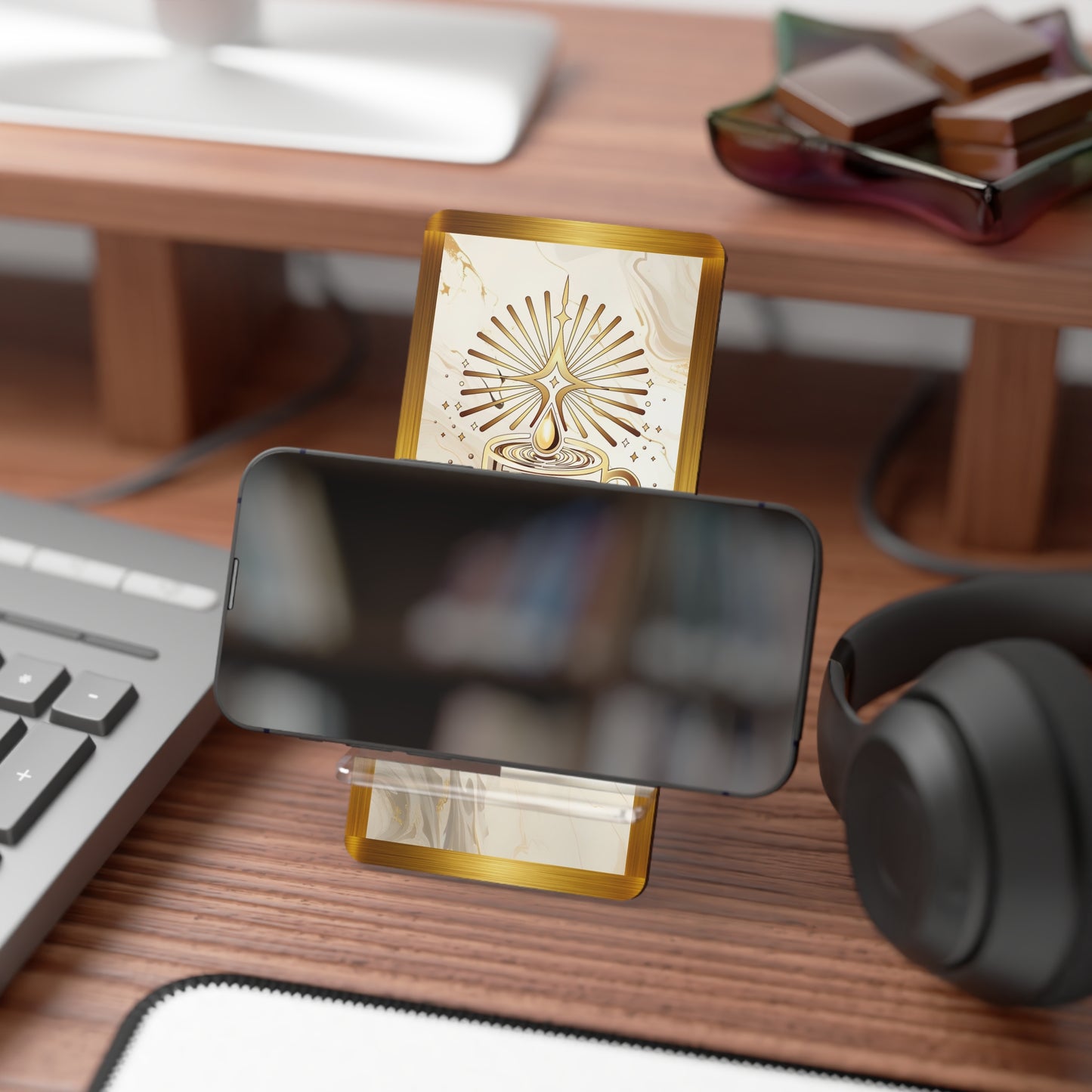 Lux Coffee & Tea Acrylic Phone Stand