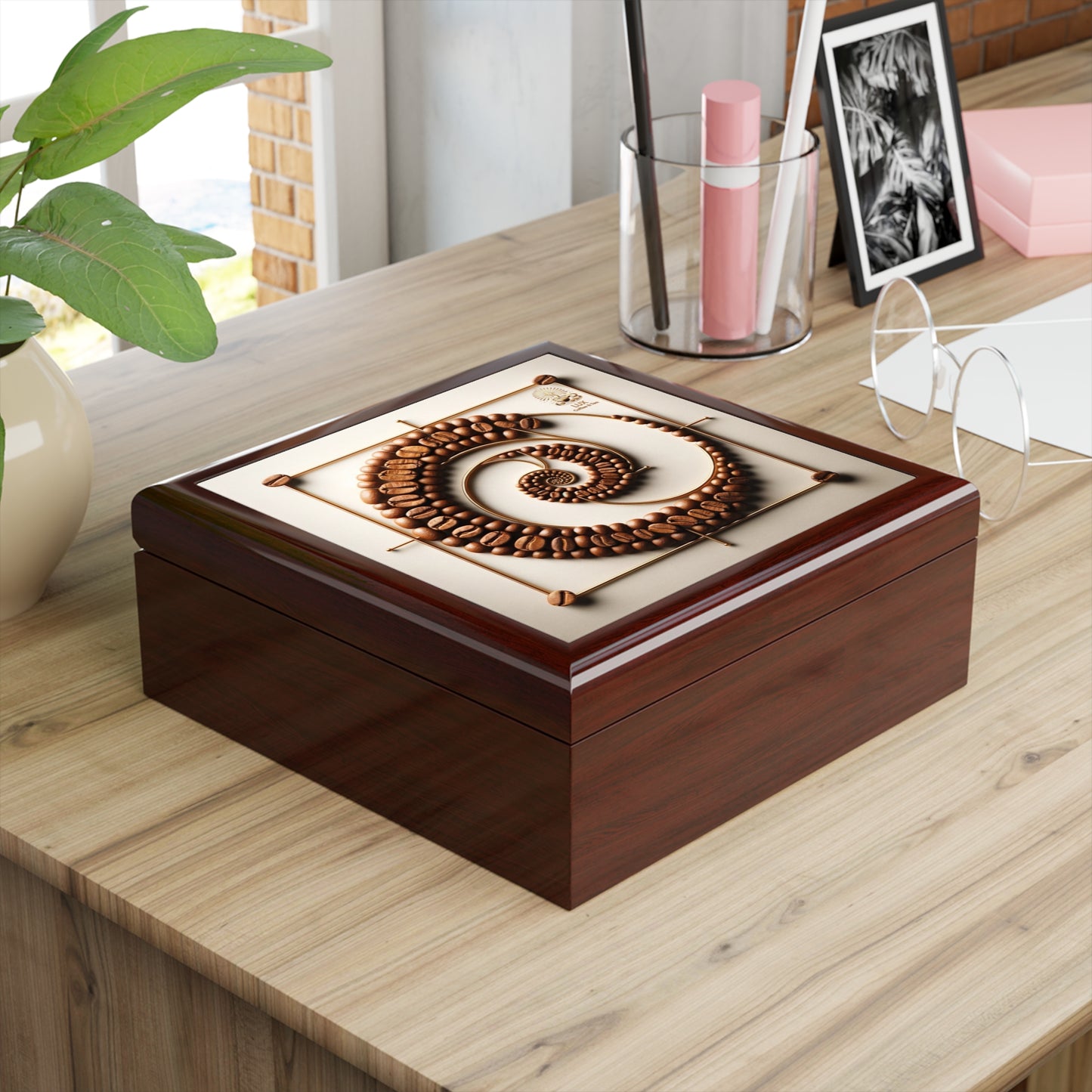 Lux Coffee & Tea Storage Wooden Box