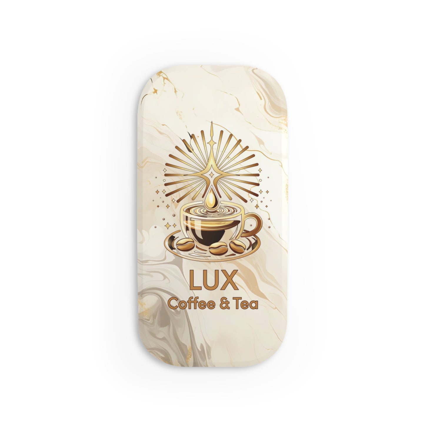 Lux Coffee & Tea Phone Grip - Click-On Stand