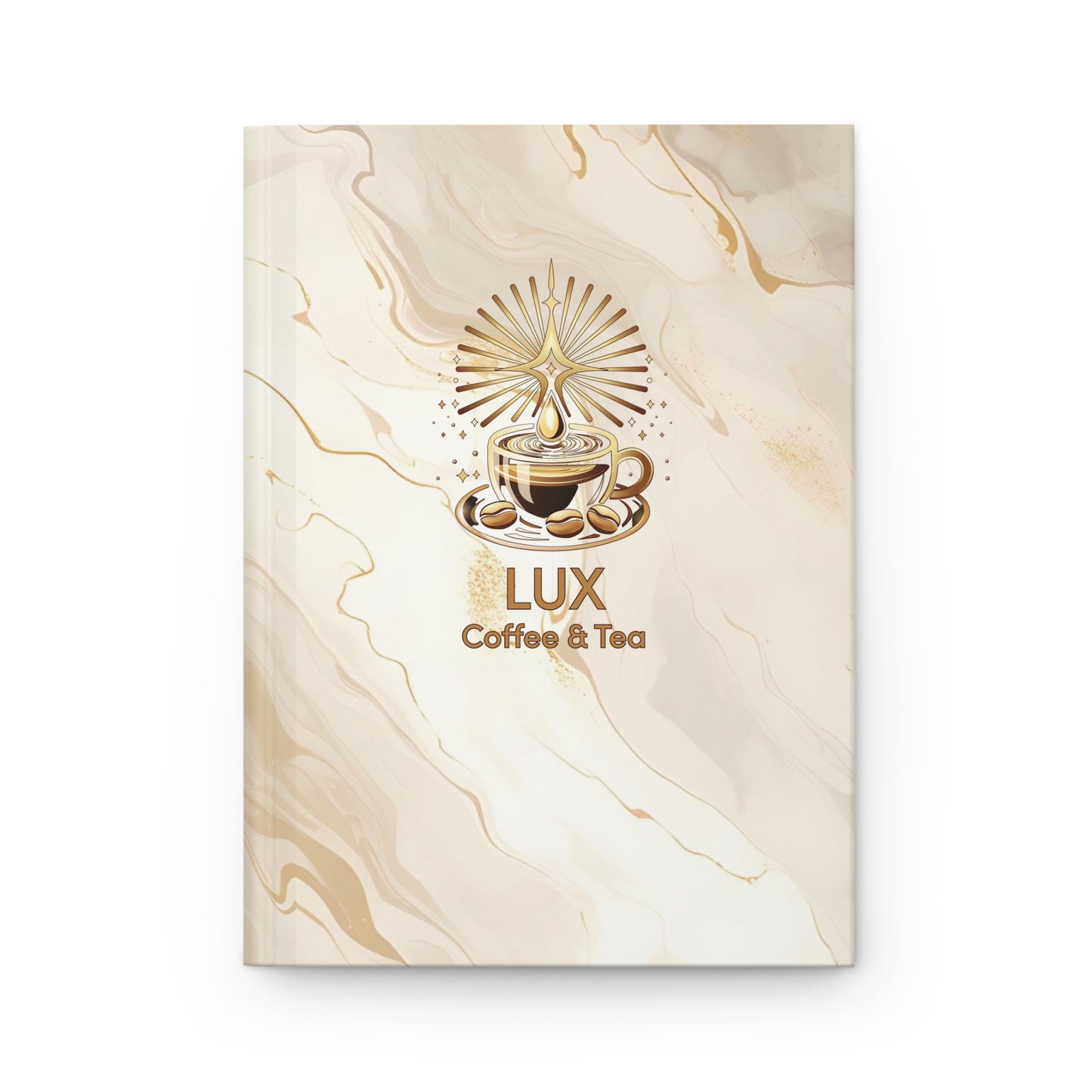 Lux Coffee  & Tea Hardcover Journal Matte Marble