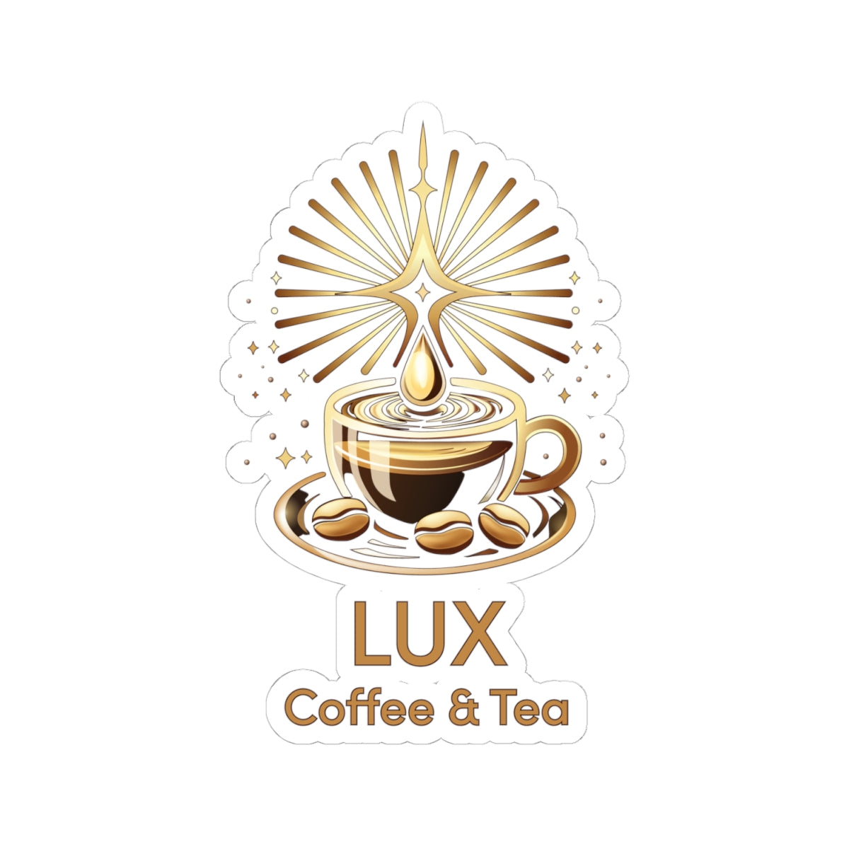 Lux Coffee & Tea Cut Sticker