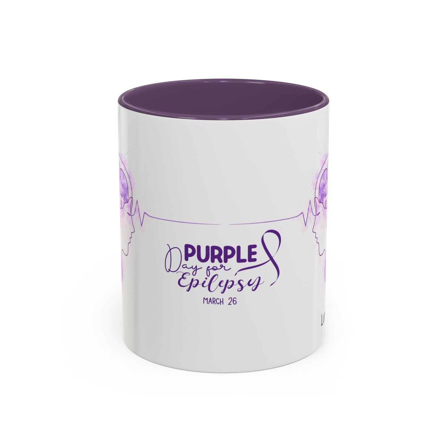 LUX Coffee and Tea Purple Day for Epilepsy (March 26) Accent Mug  (11/15oz)