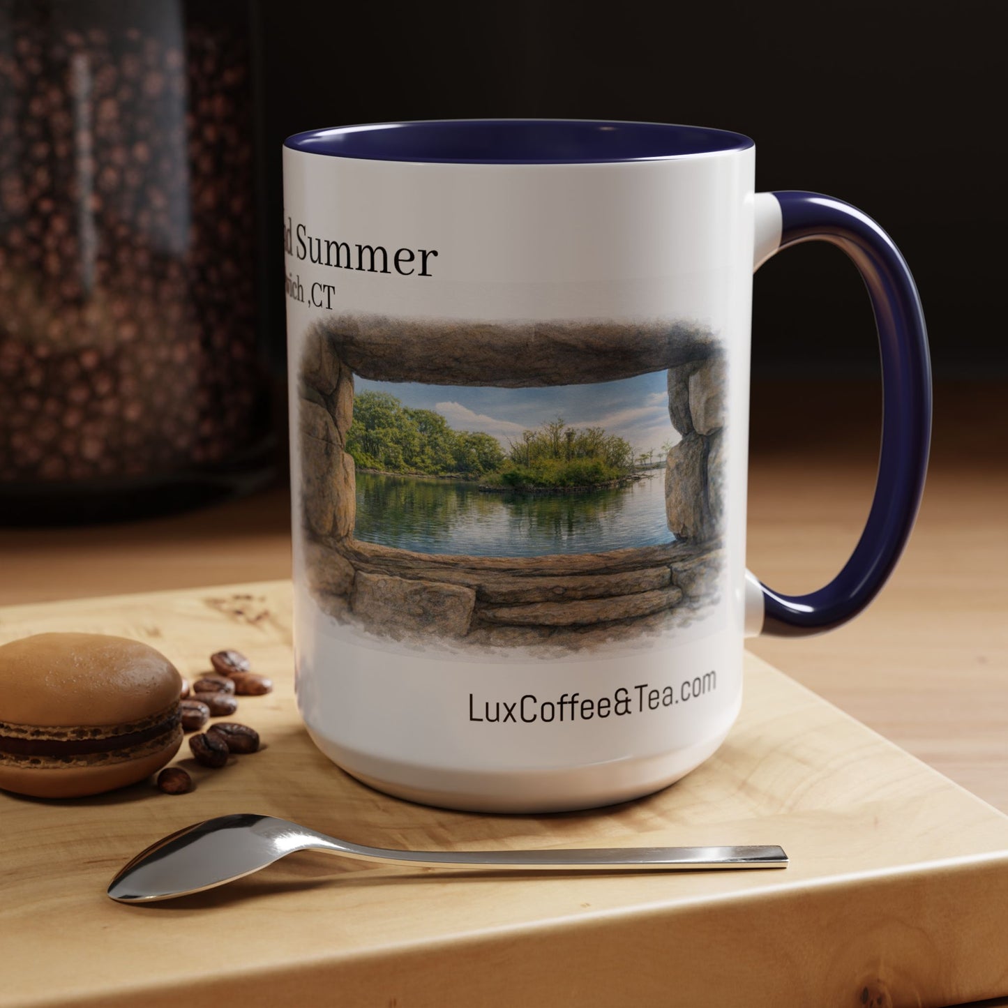 LUX Coffee and Tea Shorelines Eagle Pond Summer  Accent Mug  (11oz /15oz)