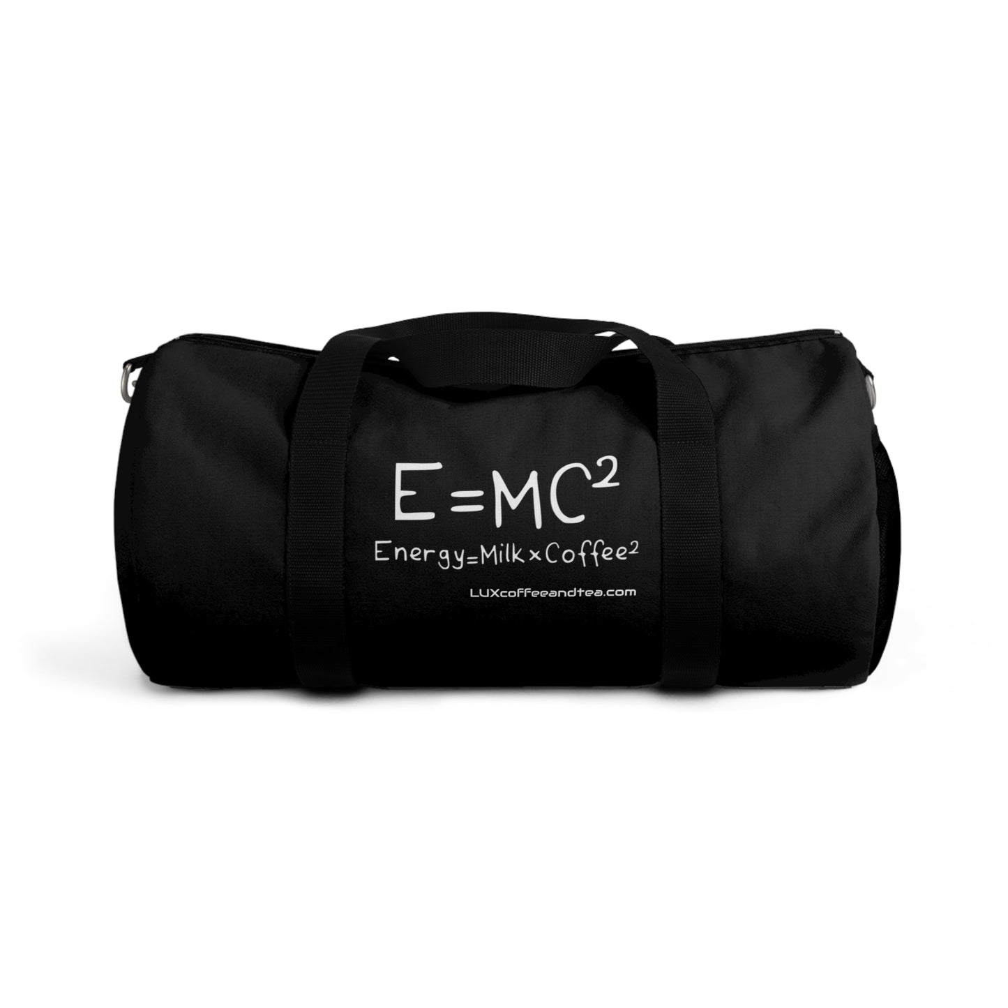 Lux Coffee & Tea - "e=mc2" Duffel Bag — Travel Gym Bag