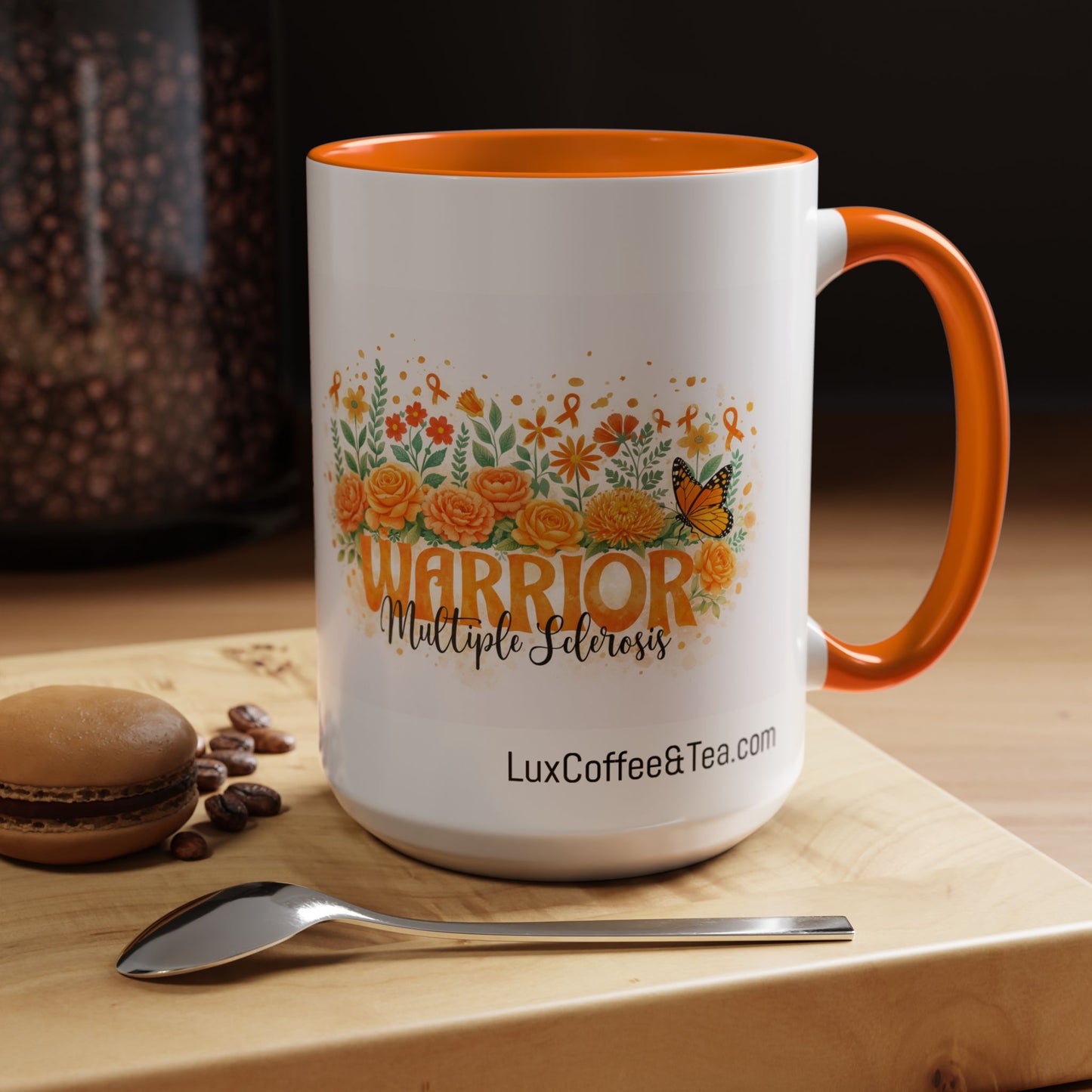LUX Coffee and Tea Warrior Multiple Sclerosis (MS) Awareness Month  Accent Mug  (11oz)