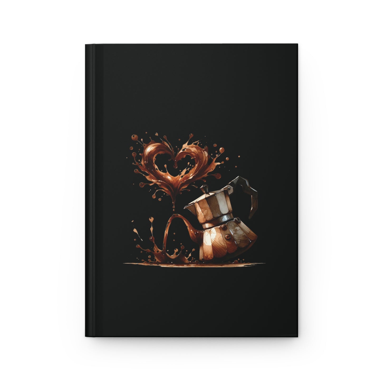 Lux Coffee & Tea  "Cafecito" Hardcover Journal Matte black