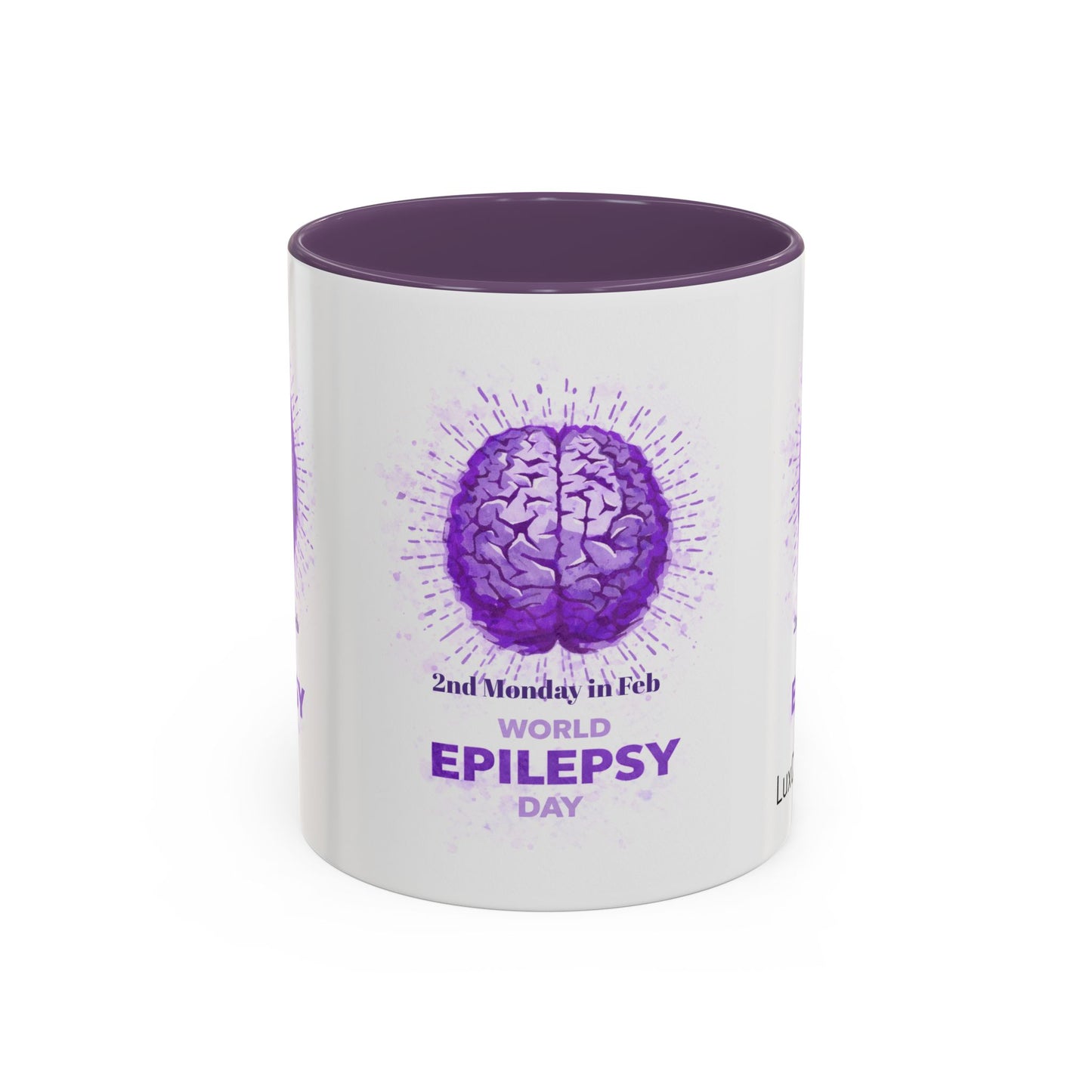 LUX Coffee and Tea World Epilepsy Day (Second Monday in Feb) Accent Mug  (11/15oz)