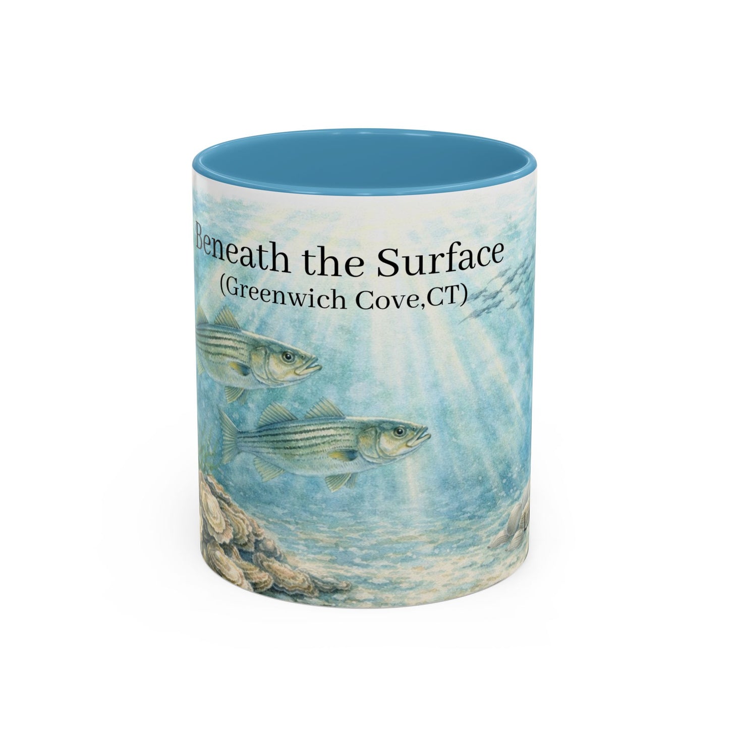 LUX Coffee and Tea Shorelines Beneath the Surface at the cove Accent Mug  (11oz /15oz)