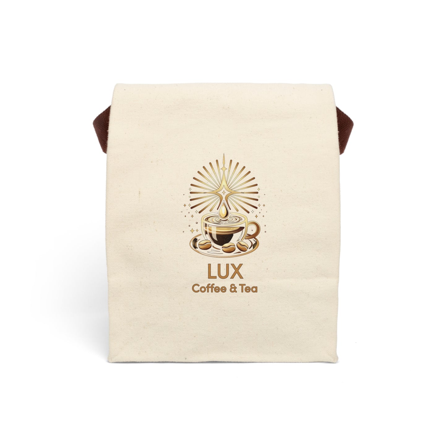 LUX Coffee & Tea Canvas Lunch Bag