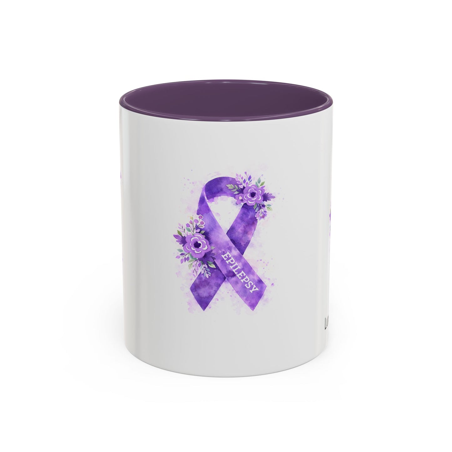 LUX Coffee and Tea Epilepsy Awareness Ribbon Accent Mug  (11/15oz)