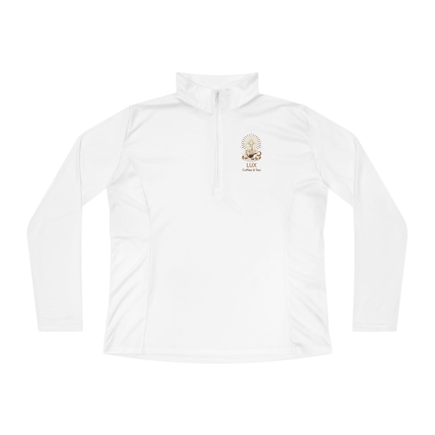 Lux Coffee & Tea Ladies Quarter-Zip Pullover