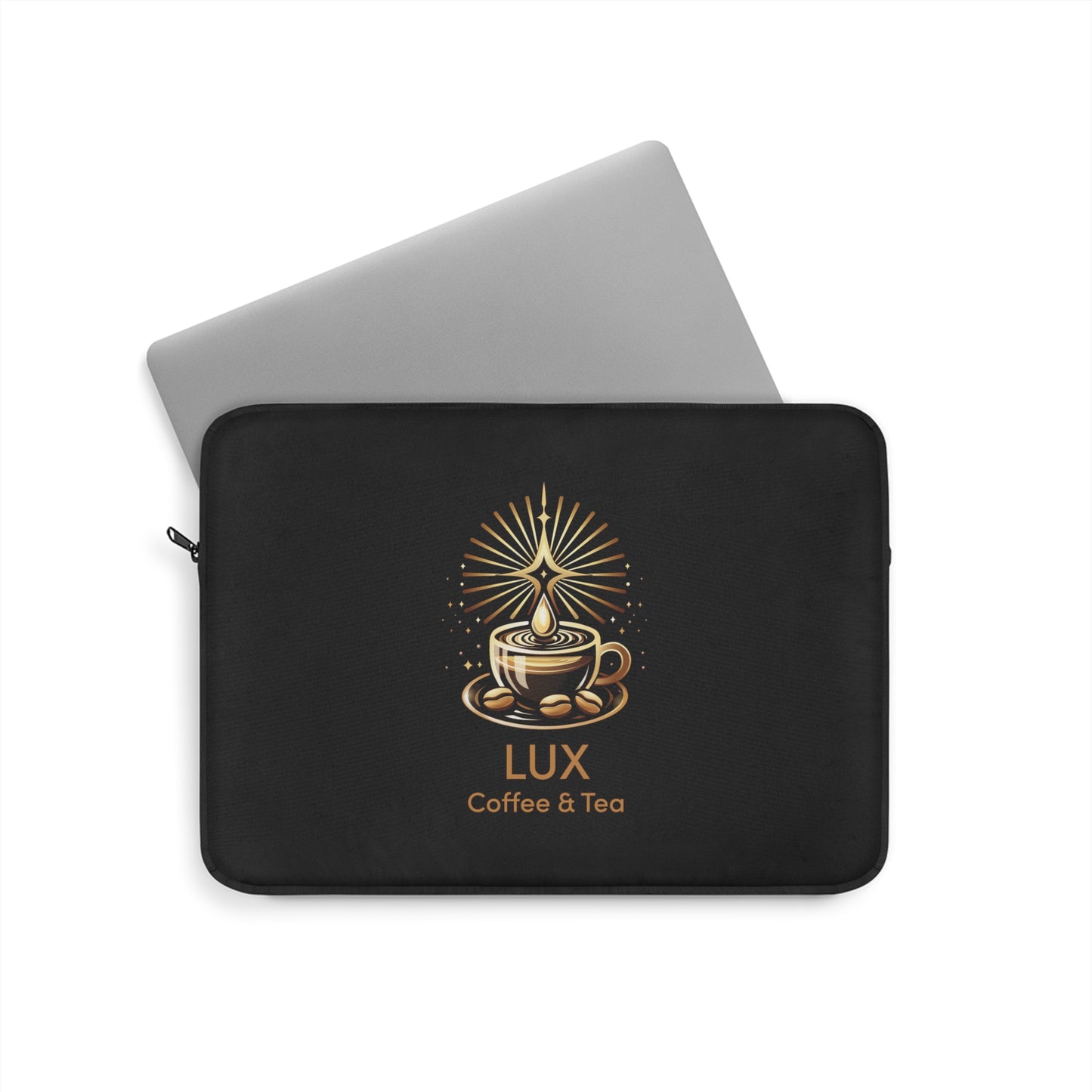 Lux Coffee & Tea Black Luxe Laptop Sleeve .