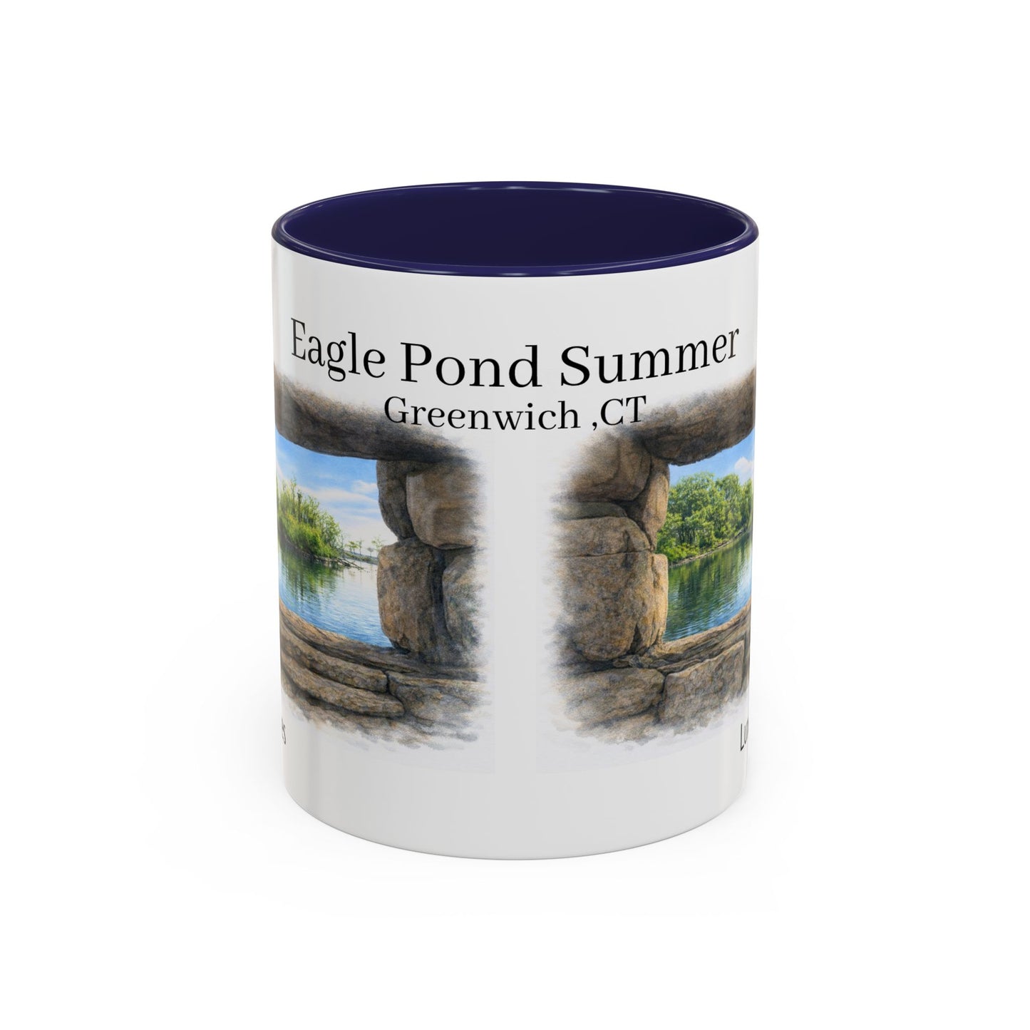 LUX Coffee and Tea Shorelines Eagle Pond Summer  Accent Mug  (11oz /15oz)