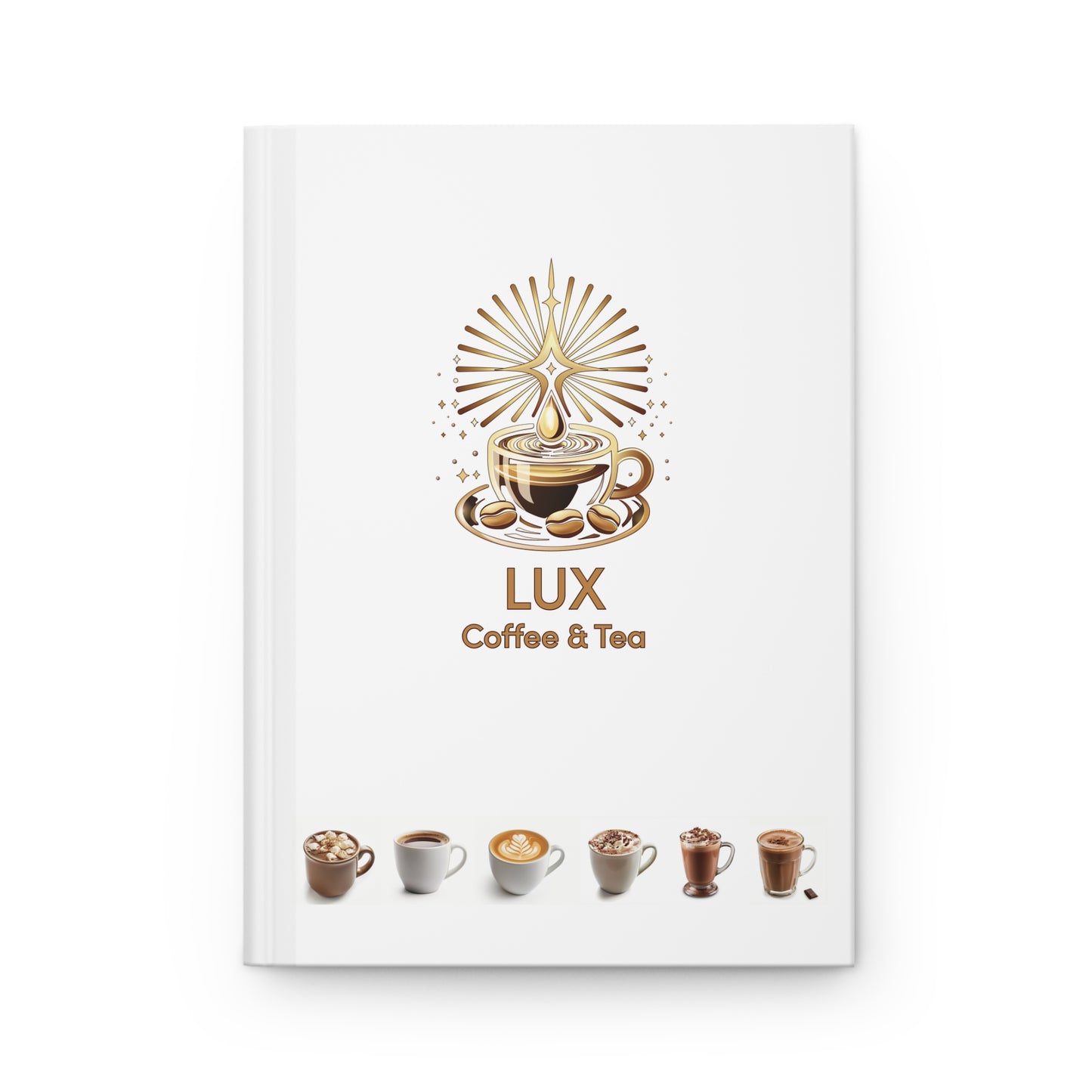Lux Coffee  & Tea "Flavors"  Hardcover Journal Matte