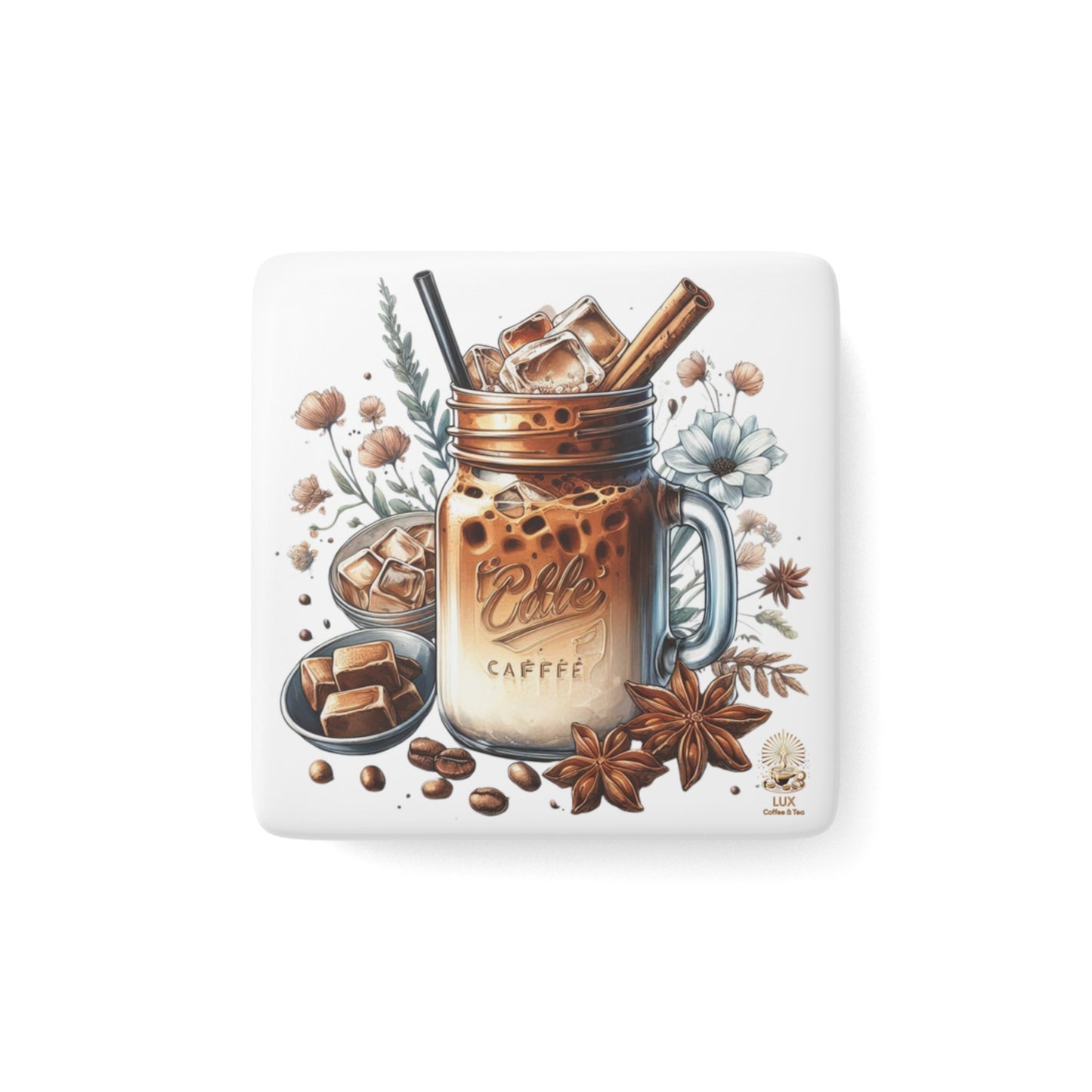Lux Coffee & Tea Collection Porcelain Magnet - "Chai"