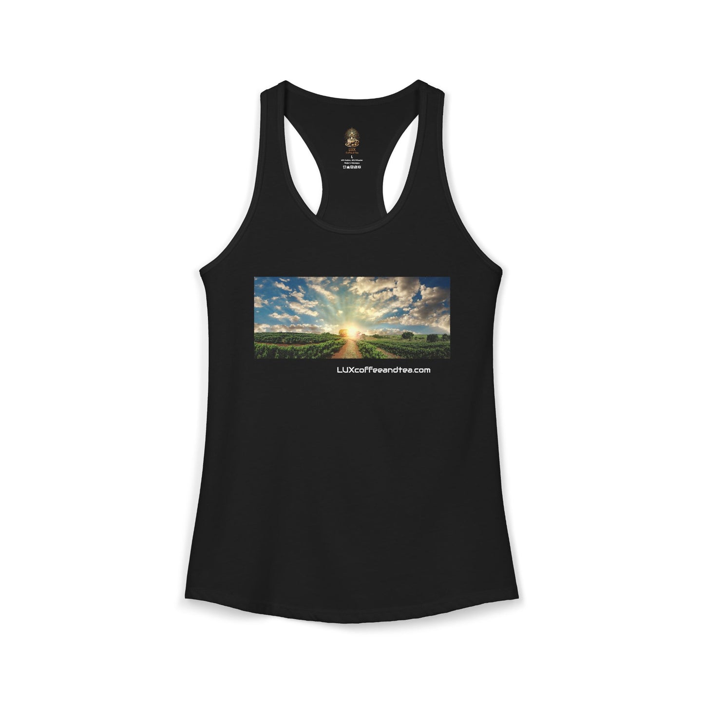 Lux Coffee & Tea - "LUX" Women's Ideal Racerback Tank