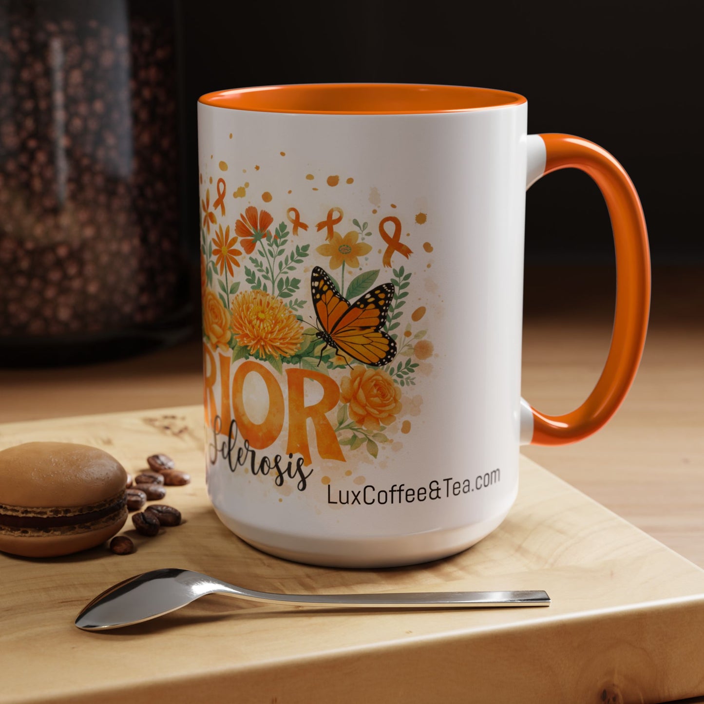 LUX Coffee and Tea Warrior Multiple Sclerosis (MS) Awareness Month  Accent Mug  (11oz)