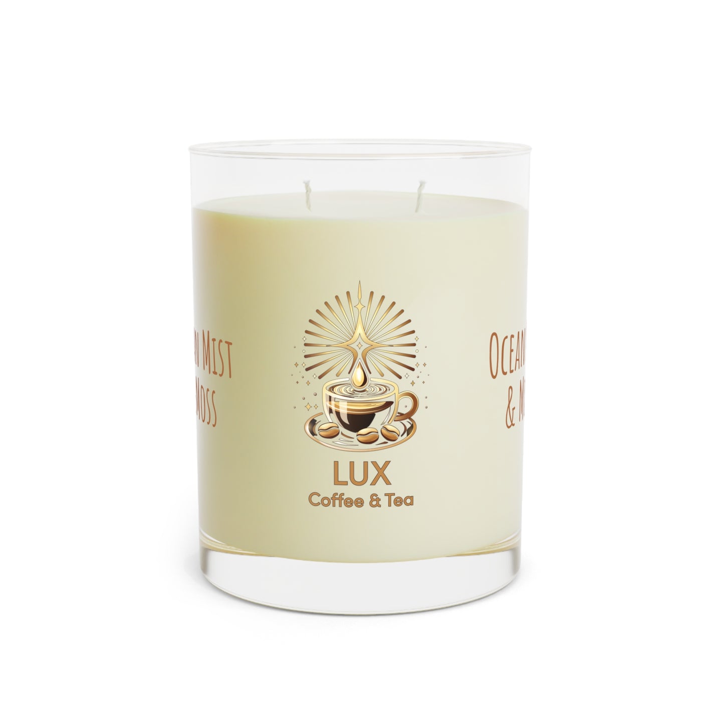 Lux Coffee & Tea - Seventh Avenue Scented Candle - Full Glass, 11oz