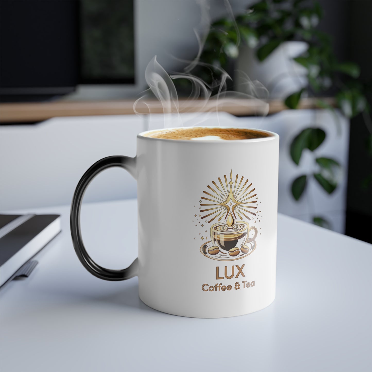 Lux Coffee & Tea Color Morphing Mug, 11oz Heat Reveal